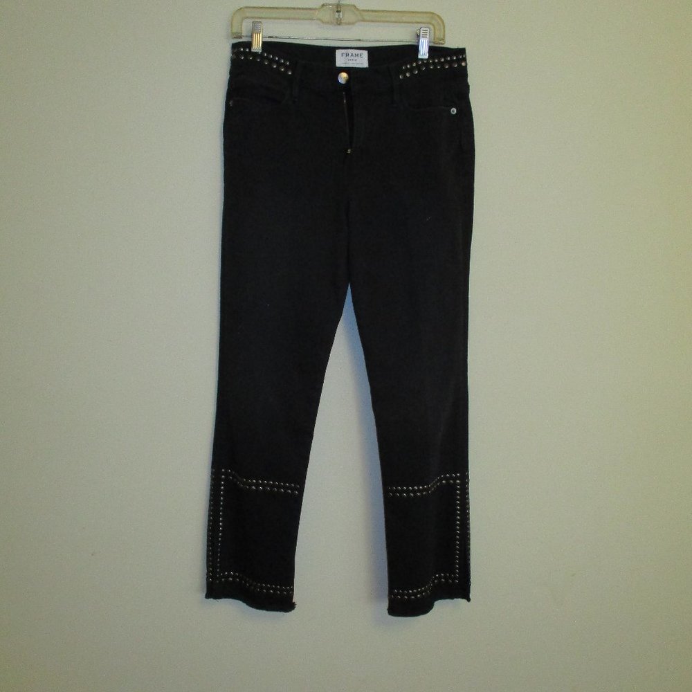 Black Frame studded jeans